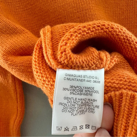 Gimaguas Paisley Peace Yin-Yang Wool Cashmere Blend Sweater - Picture 6 of 6